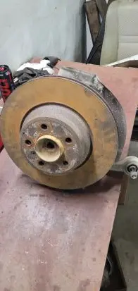 BMW 7 E65 E66 Front wheel hub spindle knuckle