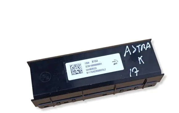 Opel Astra K Climate control unit 13598154 3230100000000X 8230100000000X