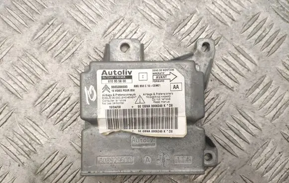 Citroen C4 I Picasso Airbag control unit/module 9665396680