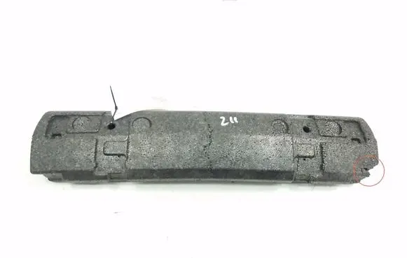 Front bumper foam support bar