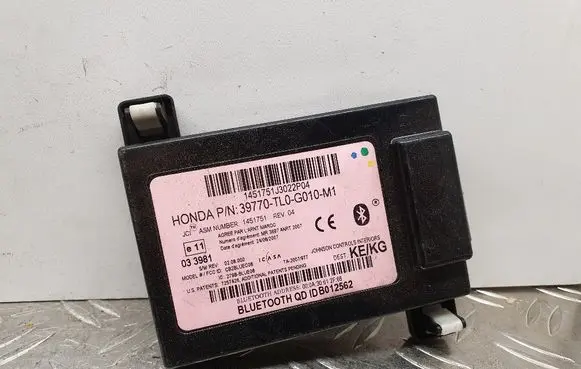 Honda Accord Bluetooth control unit module 39770TL0G010M1