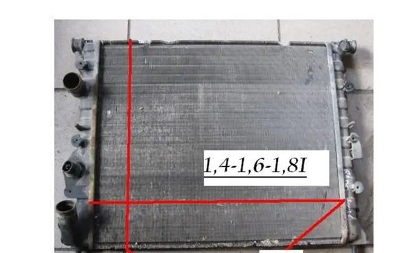 Renault 19 Coolant radiator 7700838136B