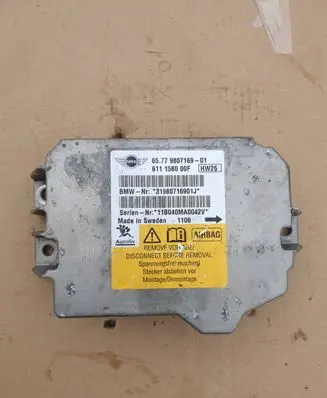 Mini One - Cooper Coupe R56 Airbag control unit/module 31980716901J 611158000F 9807169