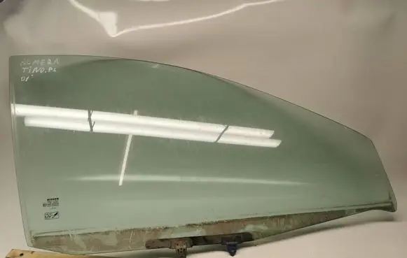 Nissan Almera Tino Front door window glass four-door 43R000479
