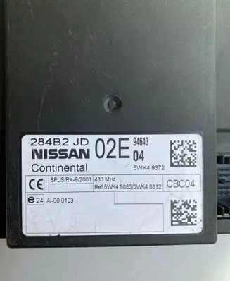 Nissan Qashqai Comfort/convenience module 5WK49372
