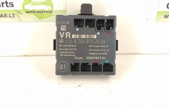 Mercedes-Benz C W204 Door control unit/module A2048702026 2048702026