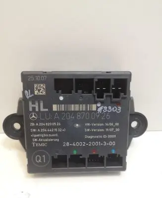 Mercedes-Benz C W204 Door control unit/module A2048700926