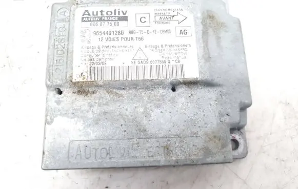 Peugeot 307 CC Airbag control unit/module 606877500 9654491280