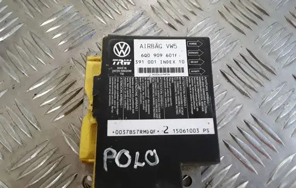 Volkswagen Polo IV 9N3 Airbag control unit/module 6Q0909601F 391001INDEX10