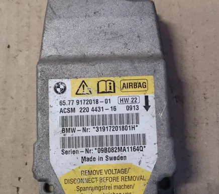 BMW 5 E60 E61 Airbag control unit/module 9172018 31917201801H 220443116