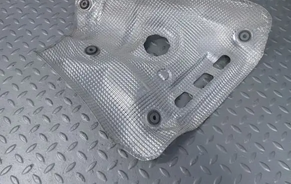 Heat shield in engine bay