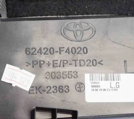 Toyota C-HR I (B) pillar trim (bottom) 62420F4020