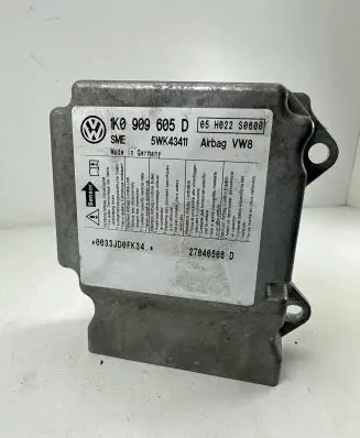 Volkswagen Golf V Airbag control unit/module 1K0909605D 5WK43411 05H022S0600