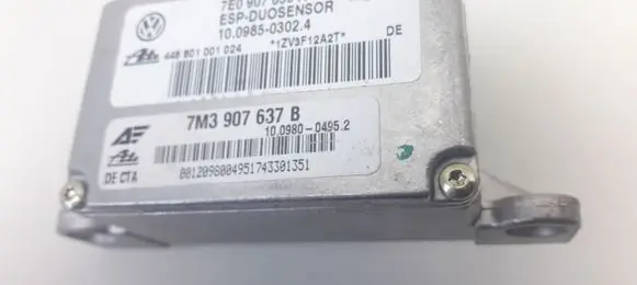 Volkswagen Sharan ESP acceleration yaw rate sensor 7E0907655A 7M3907637B