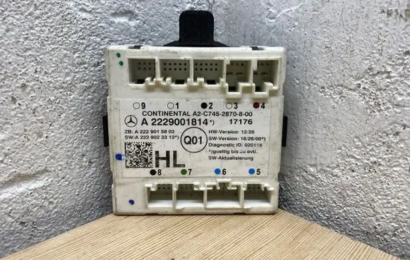 Mercedes-Benz S W222 Door control unit/module A2229001814 A2229015803 17452870800