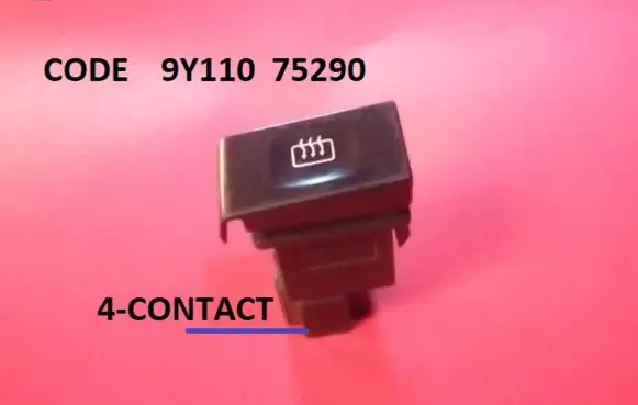 Nissan Sunny Windscreen/window heater switch 9Y110 75290