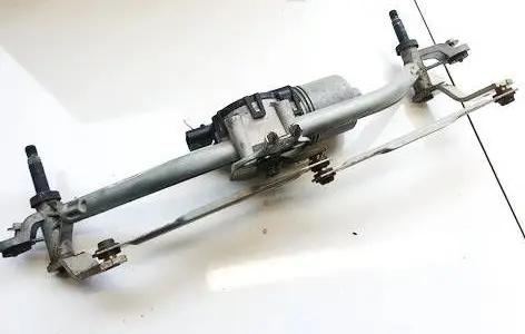 Front wiper linkage and motor