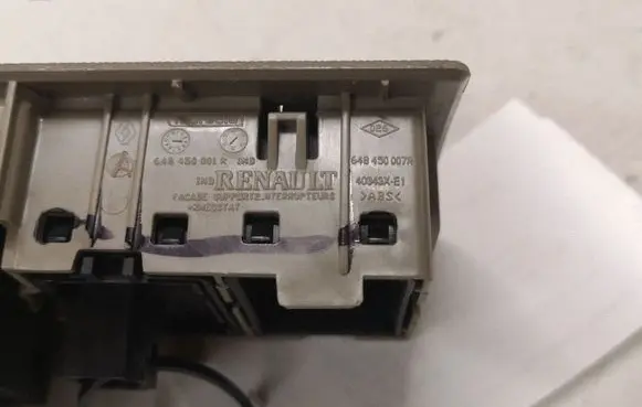 Renault Scenic III - Grand scenic III Headlight level height control switch 648450001R 648450007R