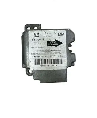 Opel Zafira A Airbag control unit/module 24416704 1923594 DMS0387728C