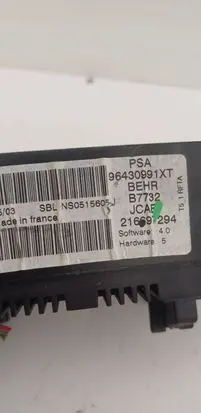 Peugeot 307 Climate control unit 96430991XT NS0515605 21669294