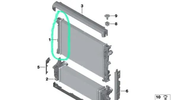 Coolant radiator
