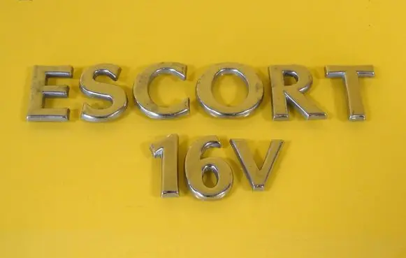 Ford Escort Manufacturers badge/model letters 