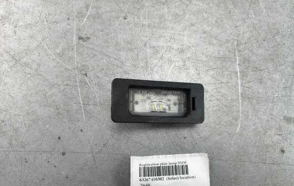 BMW 5 G30 G31 Number plate light 63267410302 7410302