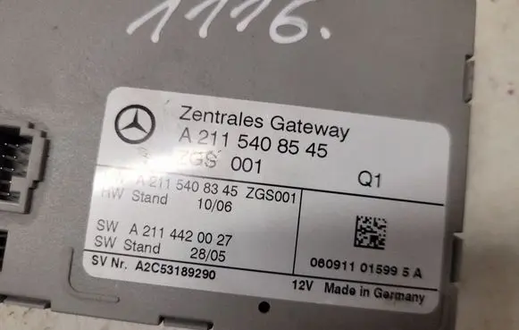 Mercedes-Benz E W211 Gateway control module A2115408545 A2115408345