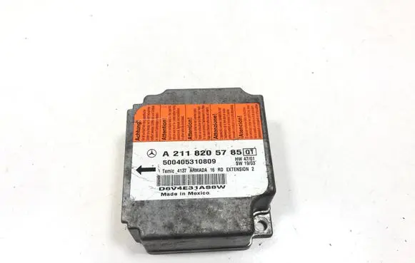 Mercedes-Benz E W211 Airbag control unit/module A2118205785 500405310809 D6V4E31AS8W