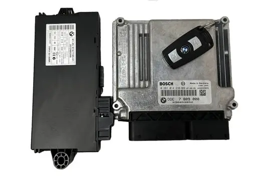 BMW 5 E60 E61 Engine ECU kit and lock set 0281014238 7809000
