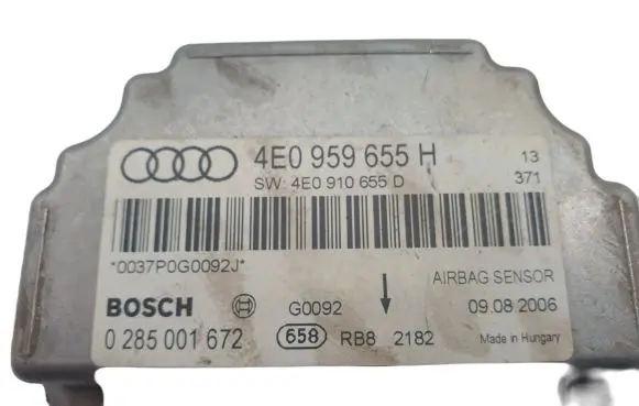 Audi A8 S8 D3 4E Airbag control unit/module 4E0959655H 4E0910655D