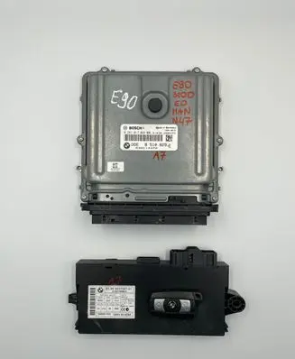 BMW 3 E90 E91 Engine ECU kit and lock set 8510829 030114372 0281017024