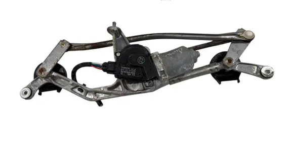 Front wiper linkage and motor