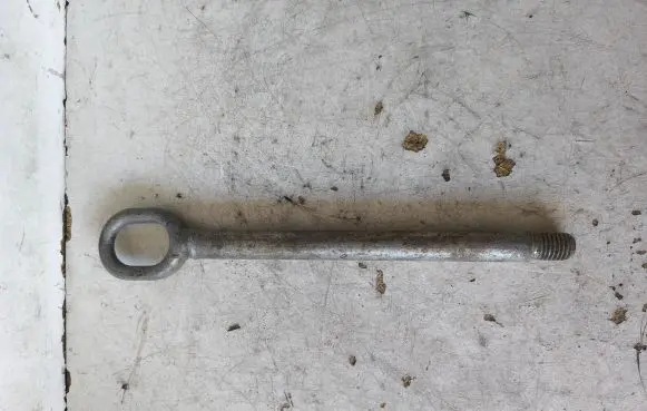 Towing hook eye