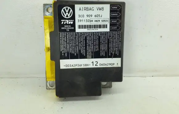Volkswagen PASSAT B6 Airbag control unit/module 3C0909605J 391130