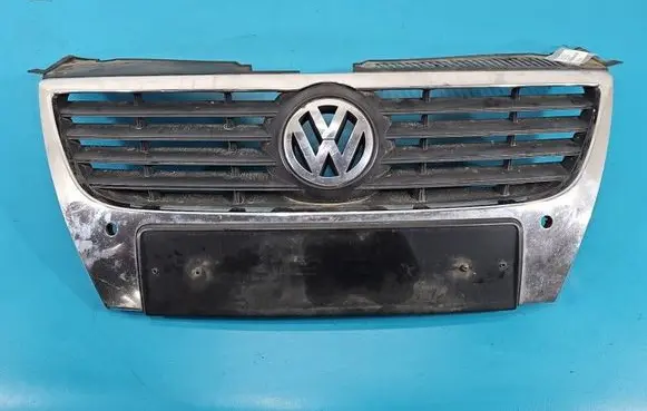 Volkswagen PASSAT B6 Front bumper upper radiator grill 3C0853651 IMPRK1565497