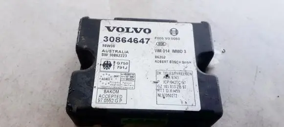 Volvo S40, V40 Immobilizer control unit/module 30864647 F005V0060