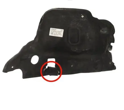Porsche Macan (95B) Heat shield in engine bay 95B863829C