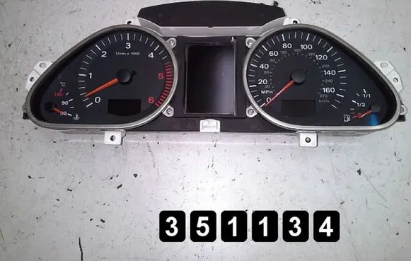 Audi A6 S6 C6 4F Speedometer (instrument cluster) 4f0920950r