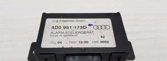 Audi A6 S6 C5 4B Alarm control unit/module 4D0951173D