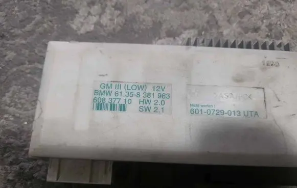 BMW 5 E39 Comfort/convenience module 61358381963 6010729013UTA 60837710