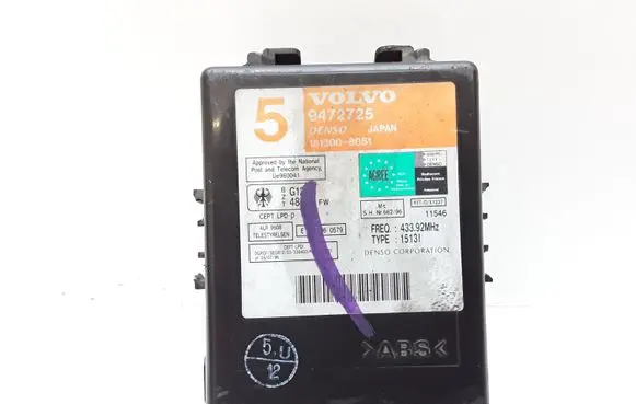 Volvo S70 V70 V70 XC Immobilizer control unit/module 9472725