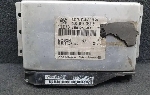 Audi A8 S8 D2 4D ESP (stability system) control unit 4D0907389E 0265109460