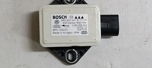Audi A4 S4 B8 8K ESP acceleration yaw rate sensor 8R0907637B