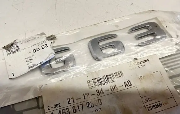 Mercedes-Benz G W463 2nd Gen Rear loading door model letters A4638172300
