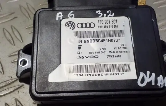 Audi A6 S6 C5 4B Hand brake control module 4F0907801 4F0910801