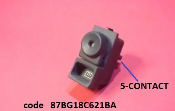 Ford Escort Windscreen/window heater switch 87BG18C621BA