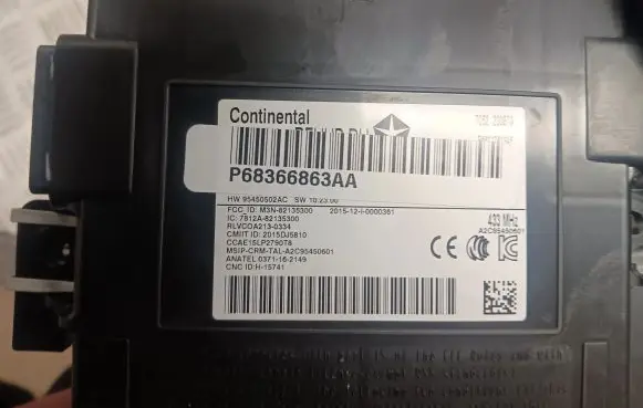 Chrysler Pacifica Other control units/modules 68366863AA