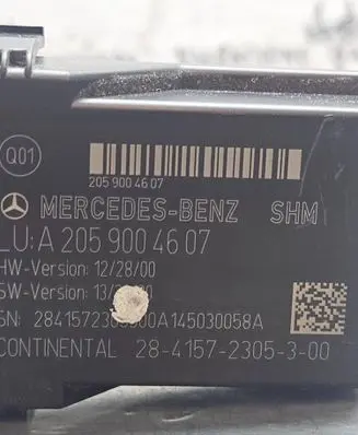 Mercedes-Benz C W205 Seat control module A2059004607 145030058A 2841572309