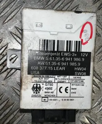BMW X5 E53 Immobilizer control unit/module 60837715 6941985 613569419869